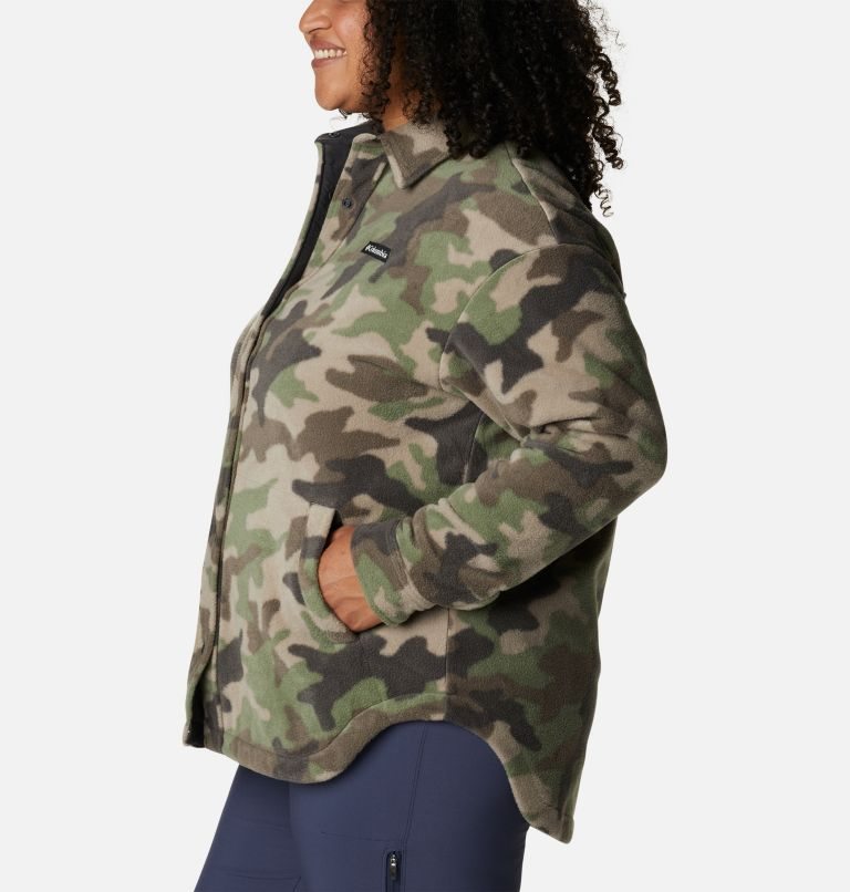 Columbia Benton Springs Shirt Jakke Dame Camouflage | Plus Size 24068T